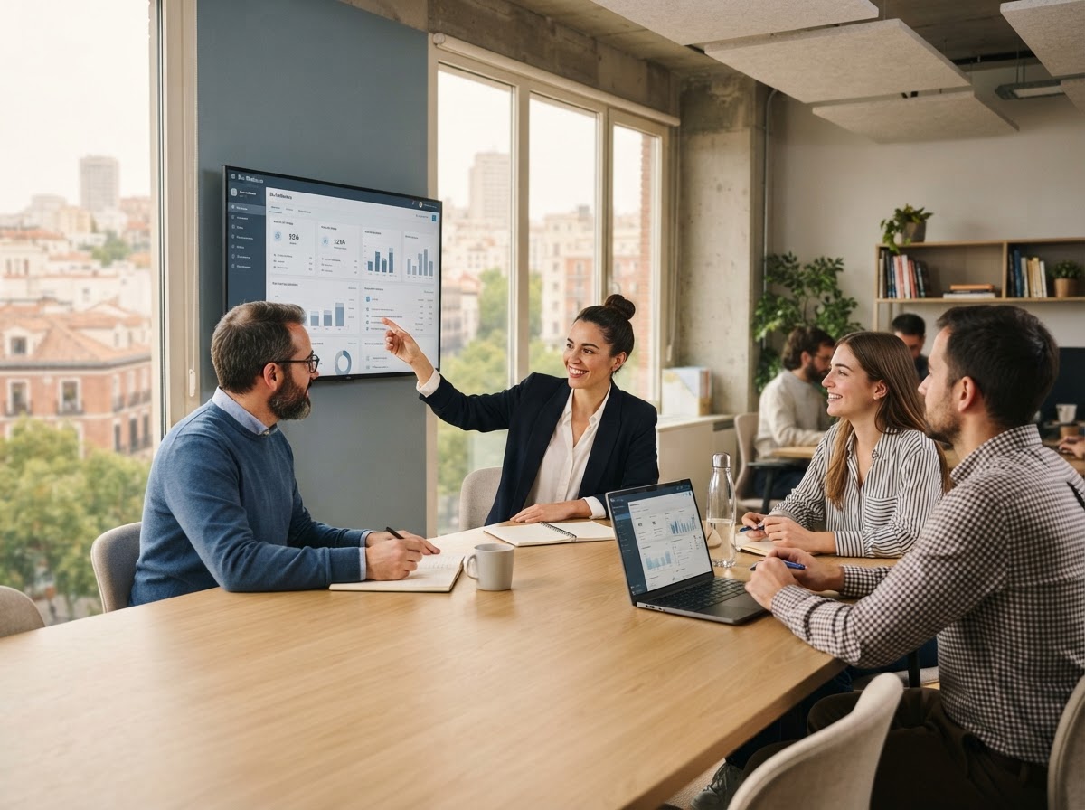 Brío Medranza equipo analizando datos de mercado en tiempo real
